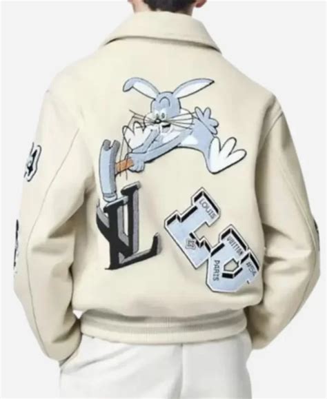 louis vuitton green baseball jacket|louis vuitton bugs bunny jacket.